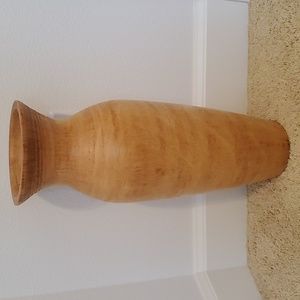 Natural Large Wood Vase